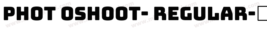 Phot oshoot- Regular字体转换